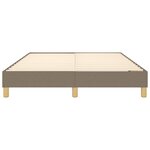 vidaXL Cadre de lit sans matelas taupe 140x200 cm tissu