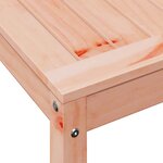 vidaXL Table de rempotage et étagère 108x50x75 cm bois massif douglas