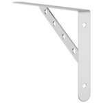 vidaXL Supports d'étagères 4Pièces 30x2 5x15 5cm argenté acier inoxydable