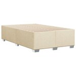 vidaXL Cadre de lit Crème 120 x 200 cm Tissu
