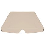 vidaXL Toit de rechange de balançoire beige 150/130x105/70 cm