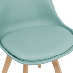 Lot de 6 chaises de salle à manger similicuir hêtre menthe 03_0006781