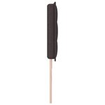 vidaXL Tête de Lit Design Lignes Marron Foncé 90 cm Tissu