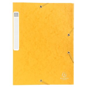 Boite De Classement Cartobox Dos 40mm Carte Lustrée - A4 - Jaune - X 10 - Exacompta