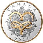 Pièce de monnaie en Argent 20 Dollars g 31.39 Millésime 2025 CELEBRATE LOVE