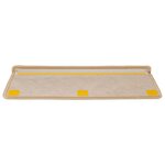 vidaXL Tapis d'escalier autocollants 15 Pièces 65x21x4 cm Beige clair