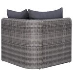 Salon de jardin meuble d'extérieur ensemble de mobilier 10 pièces avec coussins résine tressée gris 02_0015131