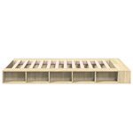 vidaXL Cadre de lit sans matelas chêne sonoma 120x200 cm