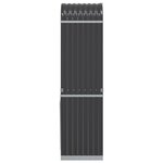 vidaXL Porte-bûches anthracite 40x45x170 cm acier galvanisé