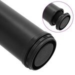 vidaXL 4 pieds de table réglables en hauteur Noir 1100 mm