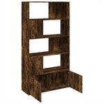 vidaXL Bibliothèque chêne fumé 100x36x189 cm bois d'ingénierie