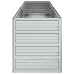 vidaXL Lit surélevé de jardin 160x40x45 cm Acier galvanisé Argenté
