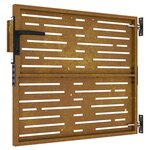 vidaXL Portail de jardin 85x100 cm acier corten conception de carré