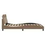 vidaXL Cadre de lit sans matelas cappuccino 120x200 cm similicuir