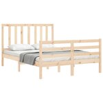 vidaXL Cadre de lit sans matelas 120x200 cm bois de pin massif