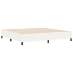 vidaXL Cadre de lit Crème 200x200 cm en tissu côtelé