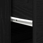 vidaXL Buffets 3 Pièces Chêne Noir Bois d'ingénierie