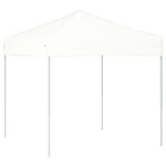 vidaXL Tente de réception pliable Blanc 2x2 m