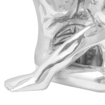 vidaXL Sculpture Argent 91 5x32x33 cm Homme Pensant en Aluminium