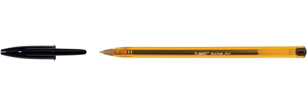 Stylo bille CRISTAL FINE Pointe Fine Noir BIC
