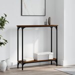 vidaXL Table console chêne marron 75x22 5x75 cm bois d'ingénierie