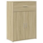 vidaXL Buffets 2 Pièces chêne sonoma 60x30x84 cm bois d'ingénierie