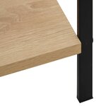 vidaXL Bibliothèque à 4 niveaux chêne 60x27 6x124 5 cm bois ingénierie