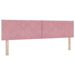 vidaXL Lit à ressort avec matelas et LED Rose 180x200 cm Velours