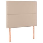 vidaXL Sommier à lattes de lit avec matelas Cappuccino 90x190 cm