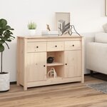 vidaXL Buffet 100x35x74 5 cm Bois massif de pin