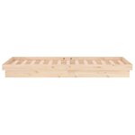 vidaXL Cadre de lit à LED sans matelas 100x200 cm bois massif