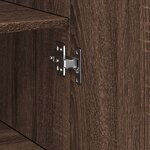 vidaXL Buffet haut chêne marron 50x42 5x185 cm bois d'ingénierie