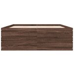 vidaXL Cadre de lit sans matelas chêne marron 120x200 cm