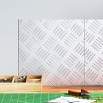 vidaXL Plaques en aluminium à motifs - 2 pièces  antidérapantes  30x30 cm