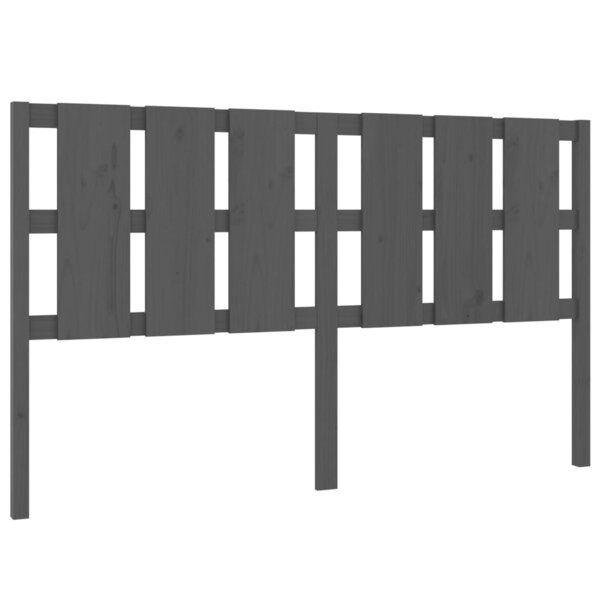 vidaXL Tête de lit Gris 185 5x4x100 cm Bois massif de pin