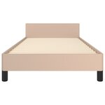 vidaXL Cadre de lit avec tête de lit Cappuccino 90x200 cm Similicuir