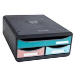 Module De Classement Small Box 3 Tiroirs Skandi - Couleurs Assorties - Exacompta