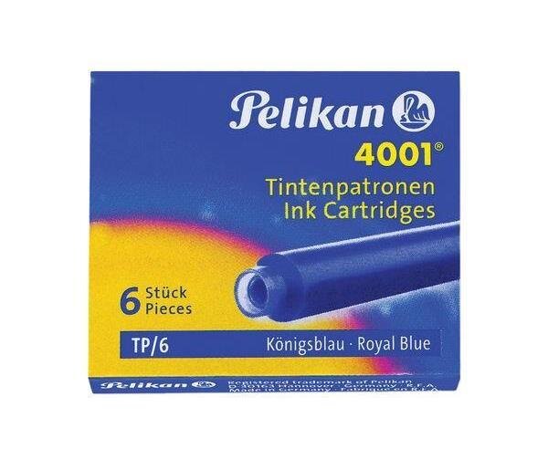 cartouches d'encre 4001 TP/6, bleu noir PELIKAN