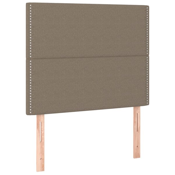 vidaXL Têtes de lit 2 Pièces Taupe 90x5x78/88 cm Tissu