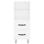 vidaXL Buffet blanc 34 5x34x90 cm bois d'ingénierie