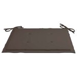 vidaXL Chaises de jardin avec coussins taupe lot de 6 Bois teck massif