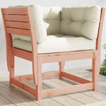 vidaXL Canapé de jardin accoudoirs avec coussins bois massif douglas