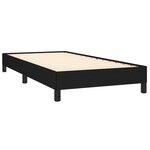 vidaXL Cadre de lit Noir 100x200 cm Tissu