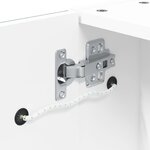 vidaXL Armoire de salle de bain à miroir avec LED blanc 60x13x52 cm