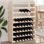 vidaXL Casier à vin avec panneau supérieur bois de pin massif