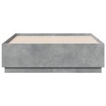 vidaXL Cadre de lit gris béton 140x190 cm bois d'ingénierie
