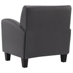 vidaXL Chaise Gris Similicuir