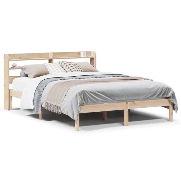 vidaXL Cadre de lit sans matelas 120x190 cm bois de pin massif