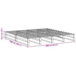vidaXL Cadre de lit sans matelas blanc 200x200 cm bois massif de pin