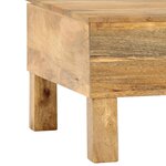 vidaXL Table basse Bois de manguier massif 110 x 55 x 35 cm